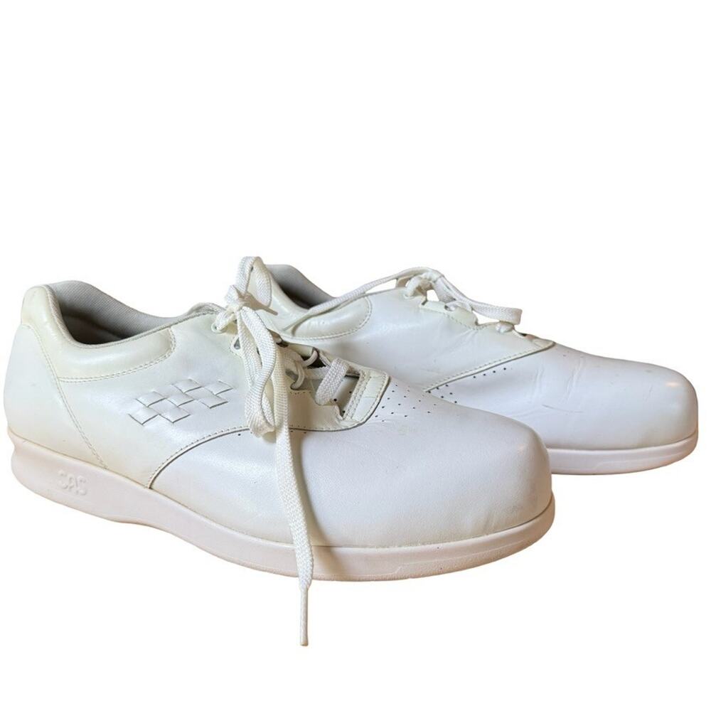 Sas Tripad Comfort White Free Time Waking Shoes USA Made Work Orthopedic 11 WW